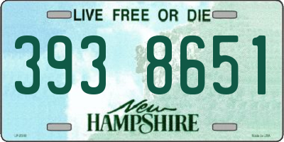 NH license plate 3938651