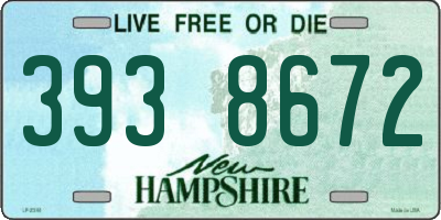 NH license plate 3938672