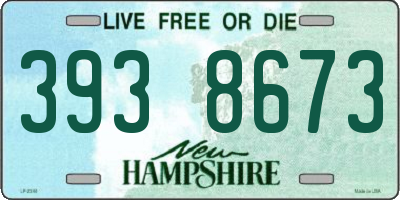 NH license plate 3938673