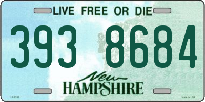 NH license plate 3938684