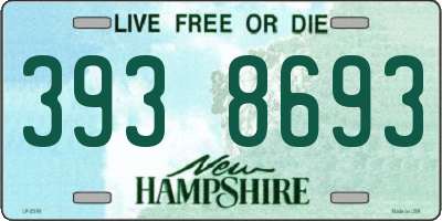 NH license plate 3938693