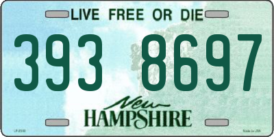 NH license plate 3938697