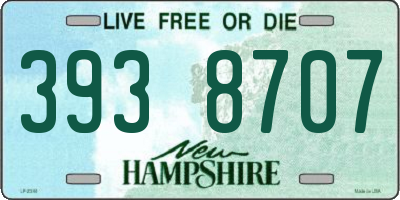 NH license plate 3938707