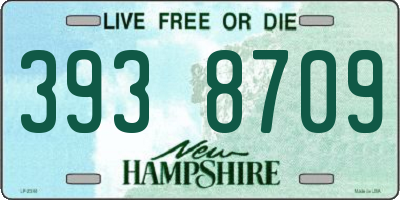 NH license plate 3938709