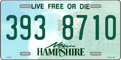 NH license plate 3938710