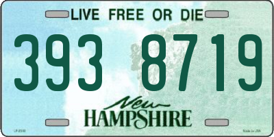 NH license plate 3938719