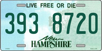 NH license plate 3938720