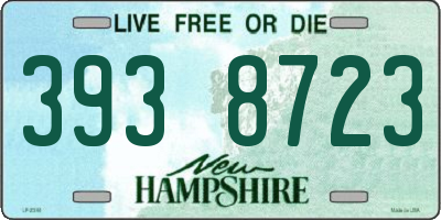 NH license plate 3938723
