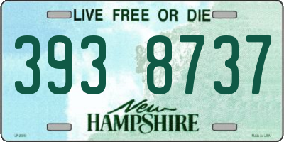 NH license plate 3938737