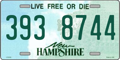NH license plate 3938744