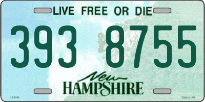NH license plate 3938755