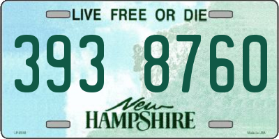 NH license plate 3938760