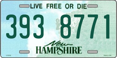 NH license plate 3938771