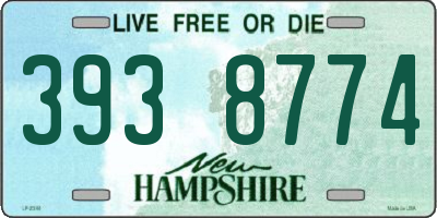 NH license plate 3938774
