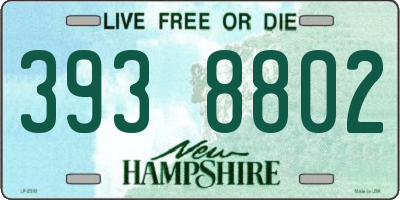 NH license plate 3938802