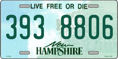 NH license plate 3938806