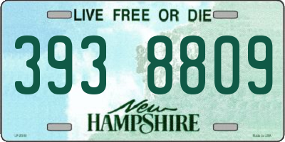 NH license plate 3938809