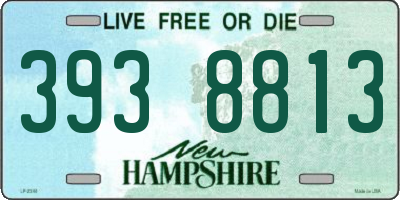 NH license plate 3938813