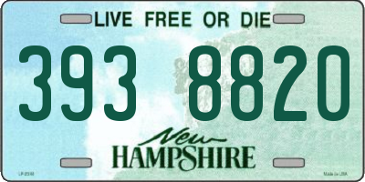 NH license plate 3938820