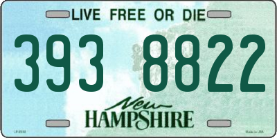 NH license plate 3938822