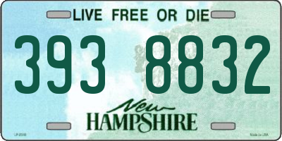 NH license plate 3938832