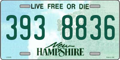 NH license plate 3938836