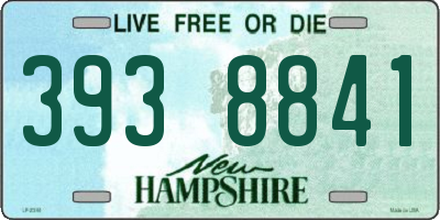 NH license plate 3938841