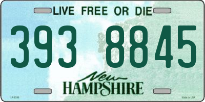 NH license plate 3938845