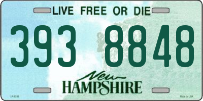 NH license plate 3938848