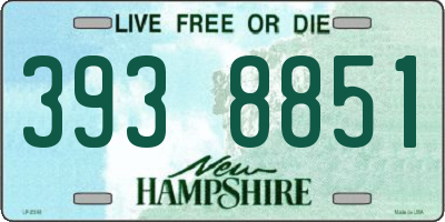NH license plate 3938851