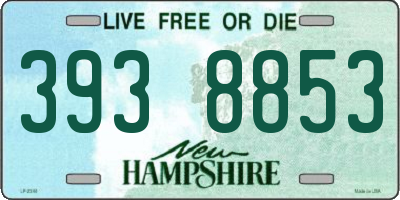 NH license plate 3938853