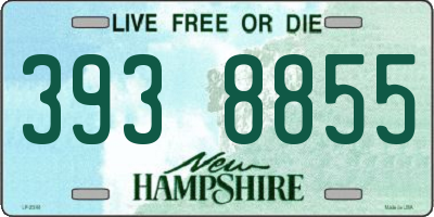 NH license plate 3938855