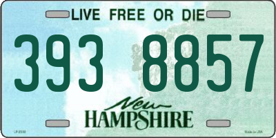NH license plate 3938857