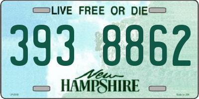 NH license plate 3938862