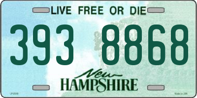 NH license plate 3938868