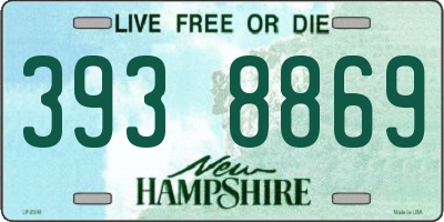 NH license plate 3938869