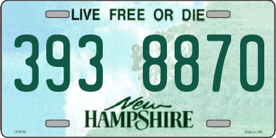 NH license plate 3938870