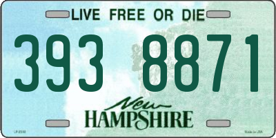 NH license plate 3938871
