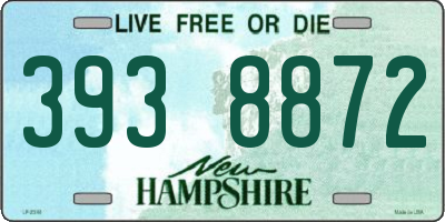 NH license plate 3938872