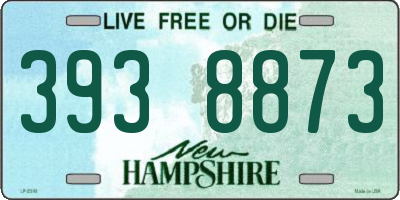 NH license plate 3938873