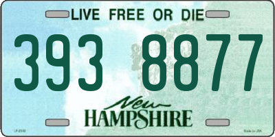NH license plate 3938877