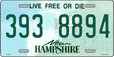 NH license plate 3938894