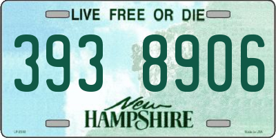 NH license plate 3938906