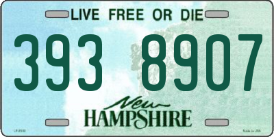 NH license plate 3938907