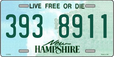 NH license plate 3938911