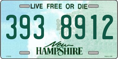 NH license plate 3938912