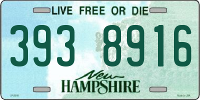 NH license plate 3938916