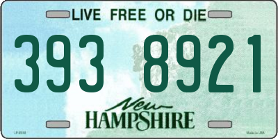 NH license plate 3938921