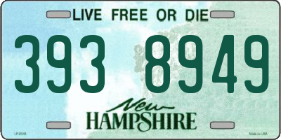 NH license plate 3938949