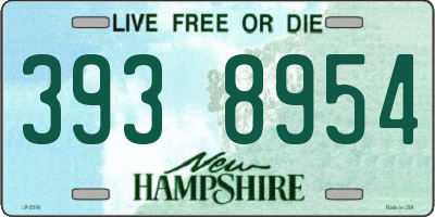 NH license plate 3938954